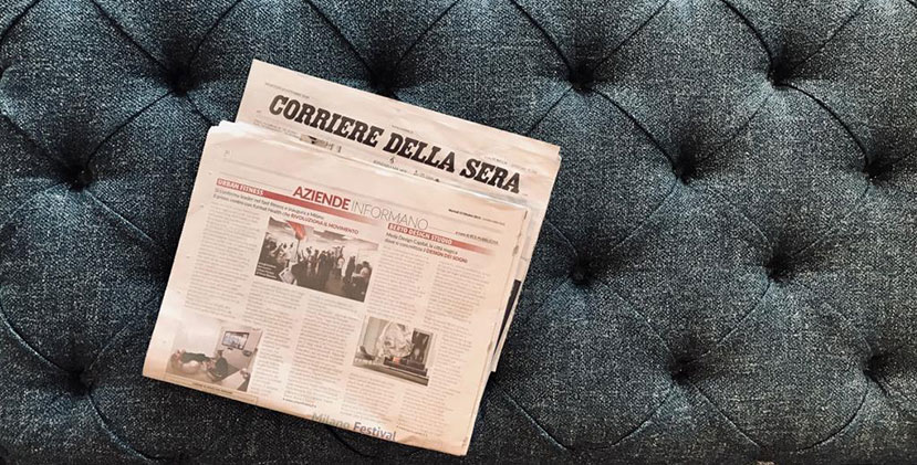 БертО в газете Корриере делла Сера: Дизайн Мечты - Сделано в Меде